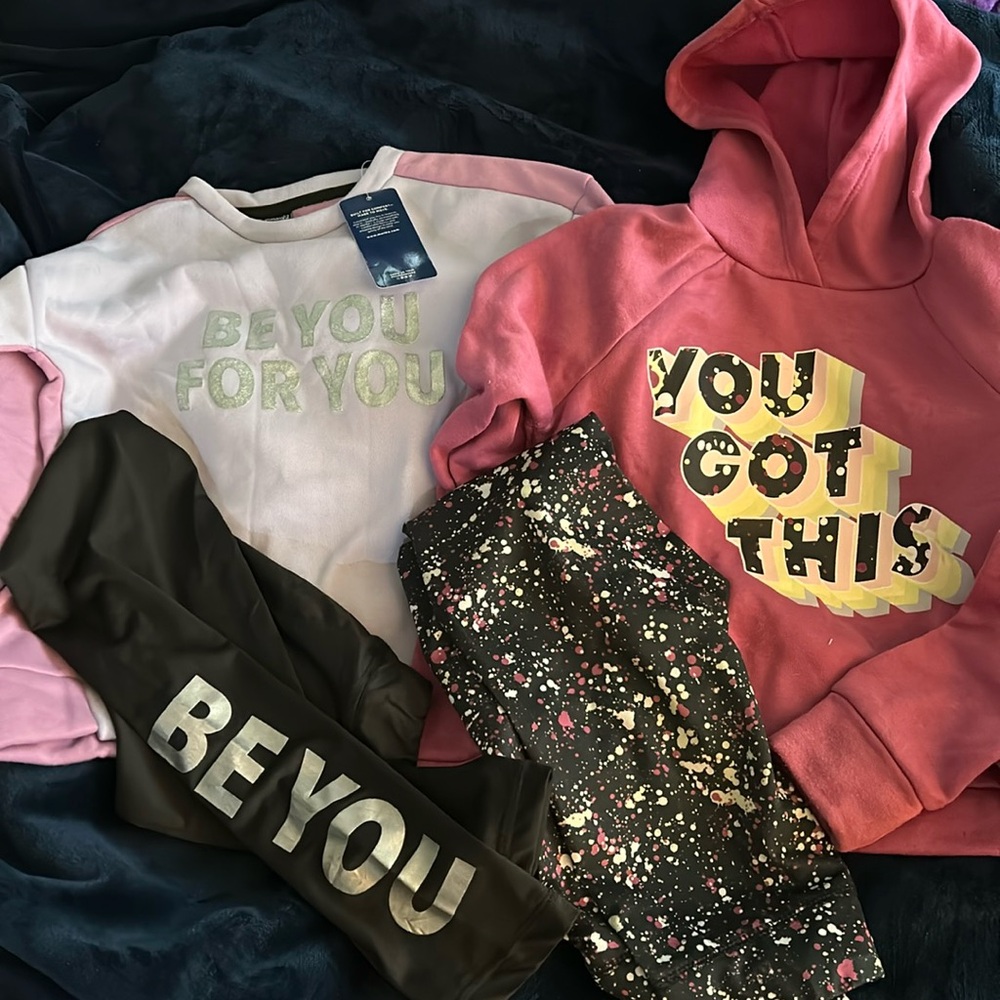 Two Girls Athletic Outfits